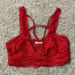 Red bralette